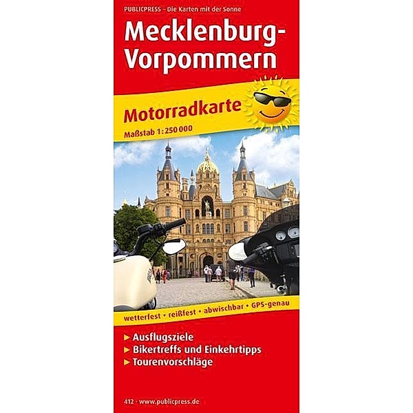 PublicPress Motorradkarte Mecklenburg-Vorpommern