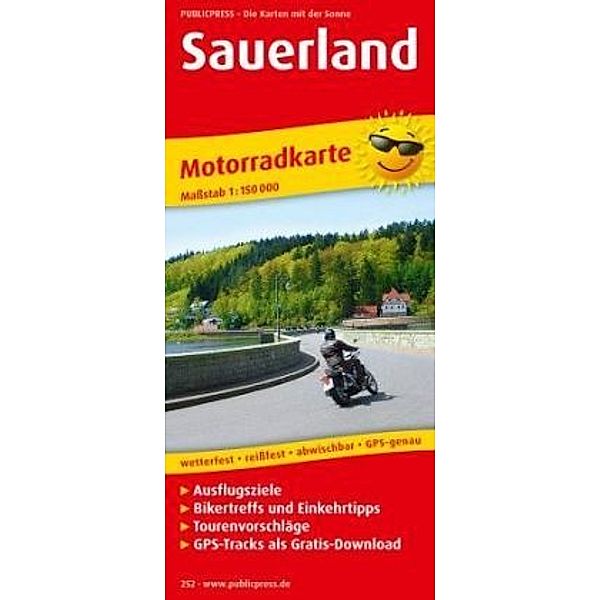 PublicPress Motorradkarte Sauerland