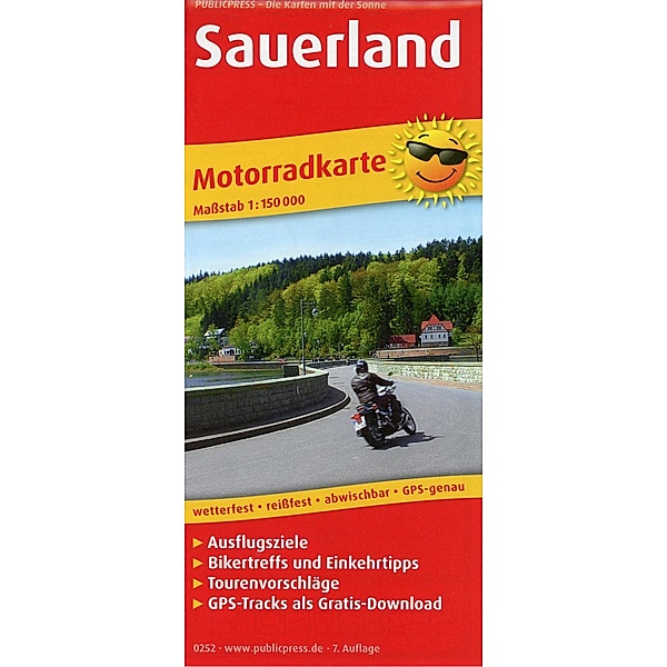 PublicPress Motorradkarte Sauerland