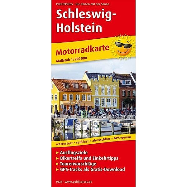 PublicPress Motorradkarte Schleswig-Holstein