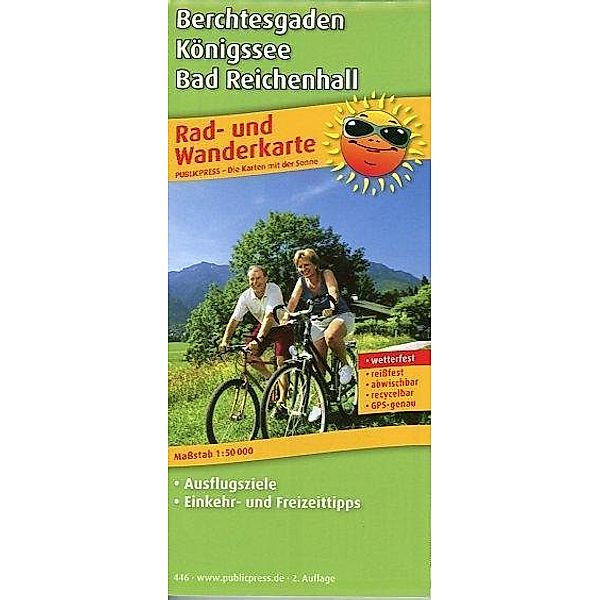 PublicPress Rad- und Wanderkarte Berchtesgaden, Königssee, Bad Reichenhall