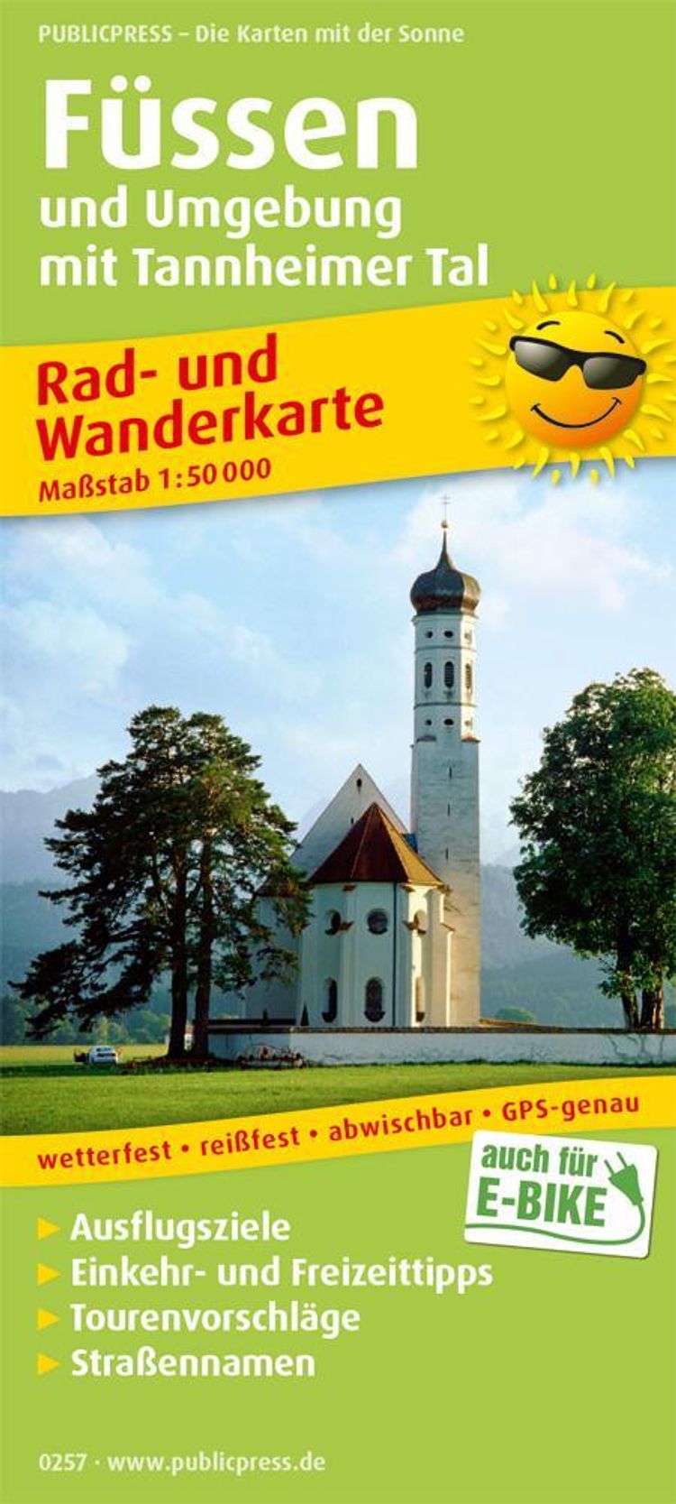 PublicPress Rad- und Wanderkarte Füssen und Umgebung mit Tannheimer Tal  Buch jetzt online bei  bestellen