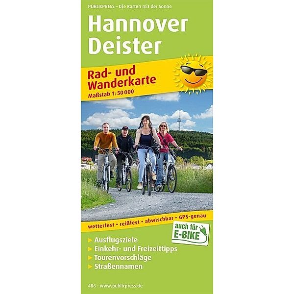 PublicPress Rad- und Wanderkarte Hannover, Deister