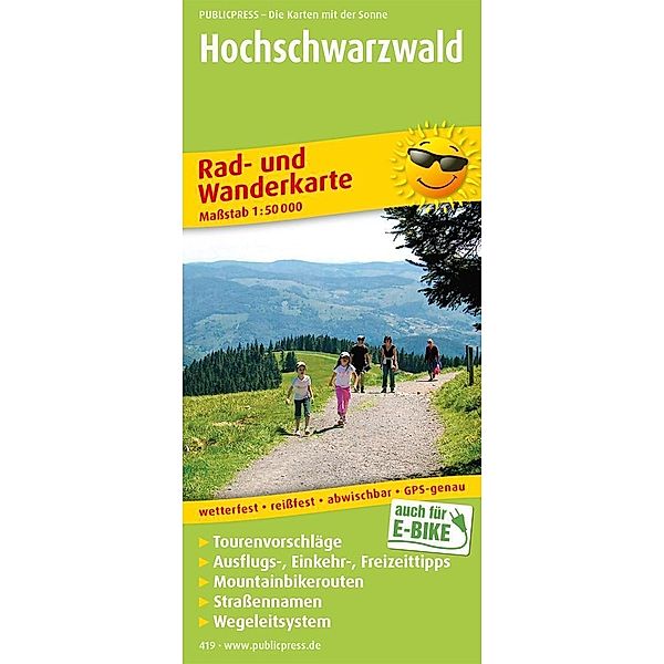 PublicPress Rad- und Wanderkarte Hochschwarzwald