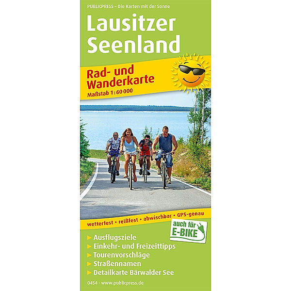 PublicPress Rad- und Wanderkarte Lausitzer Seenland