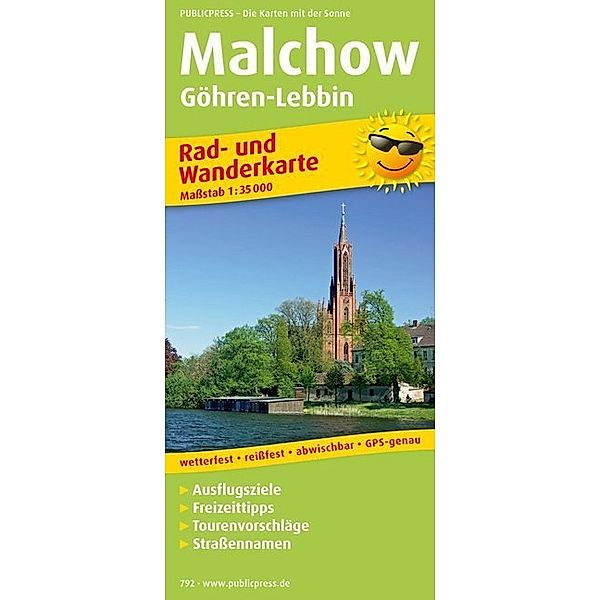 PublicPress Rad- und Wanderkarte Malchow, Göhren-Lebbin