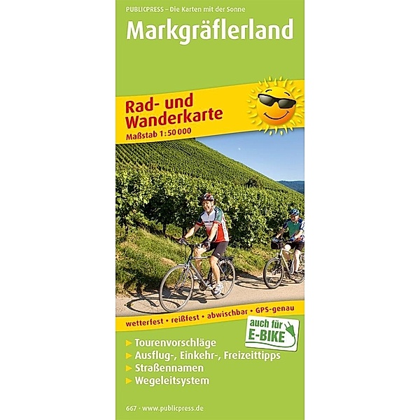 PublicPress Rad- und Wanderkarte Markgräflerland