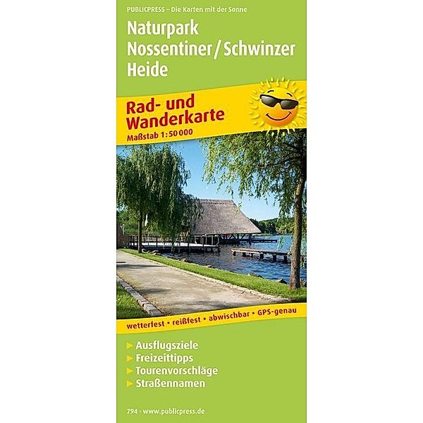 PublicPress Rad- und Wanderkarte Naturpark Nossentiner/Schwinzer Heide