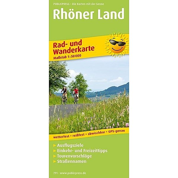 PublicPress Rad- und Wanderkarte Rhöner Land