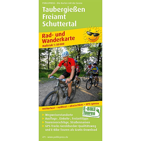 PublicPress Rad- und Wanderkarte Taubergießen - Freiamt - Schuttertal