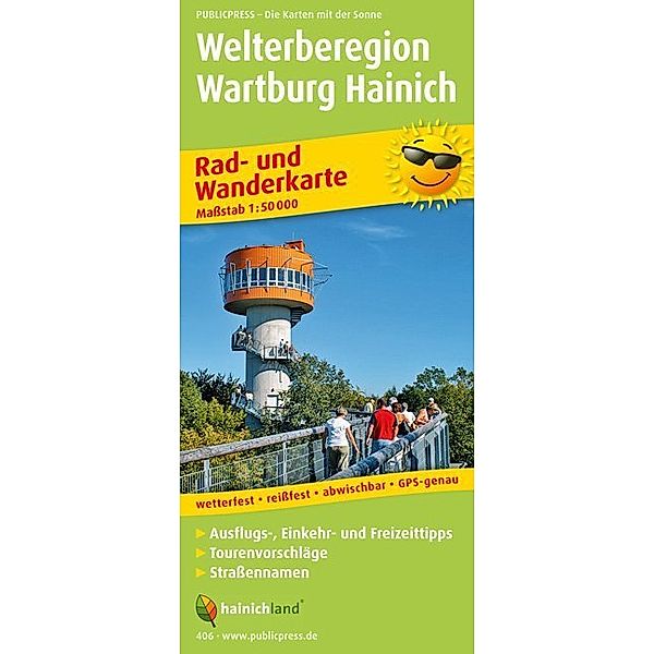 PublicPress Rad- und Wanderkarte Welterberegion Wartburg Heinich
