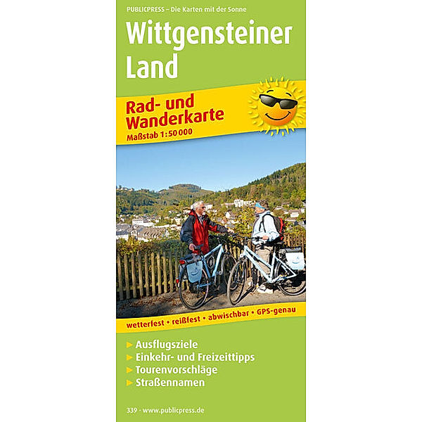 PublicPress Rad- und Wanderkarte Wittgensteiner Land