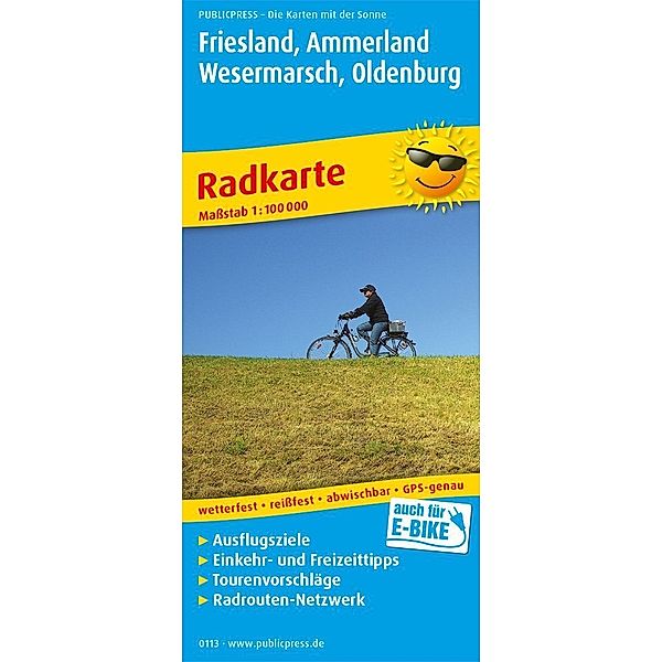 PUBLICPRESS Radkarte Friesland, Ammerland, Wesermarsch, Oldenburg