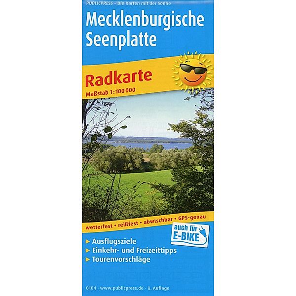 PUBLICPRESS Radkarte Mecklenburgische Seenplatte