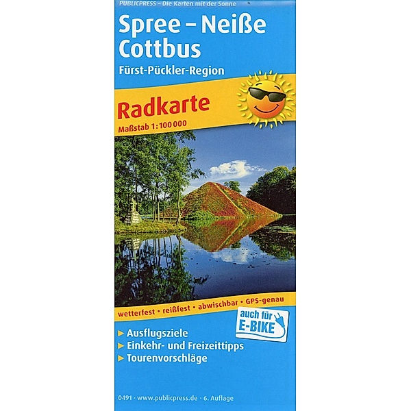 PUBLICPRESS Radkarte Spree - Neiße - Cottbus, Fürst-Pückler-Region