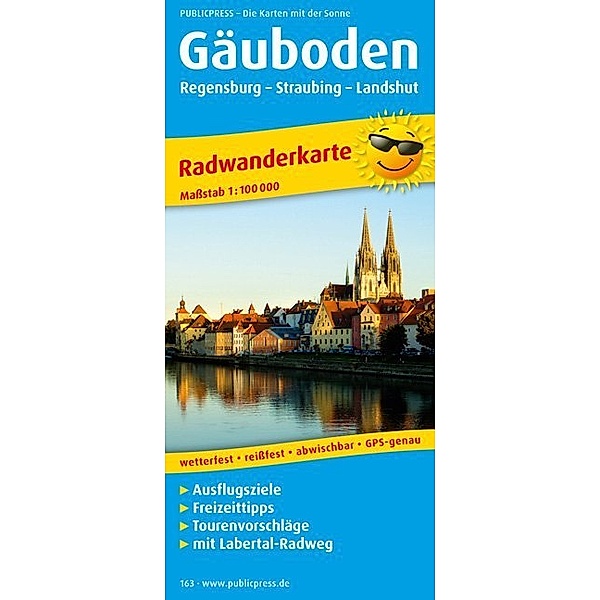 PublicPress Radwanderkarte Gäuboden, Regensburg - Straubing - Landshut