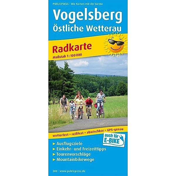 PublicPress Radwanderkarte Vogelsberg, Östliche Wetterau