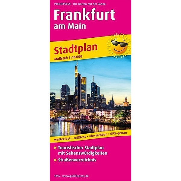 PublicPress Stadtplan Frankfurt am Main groß
