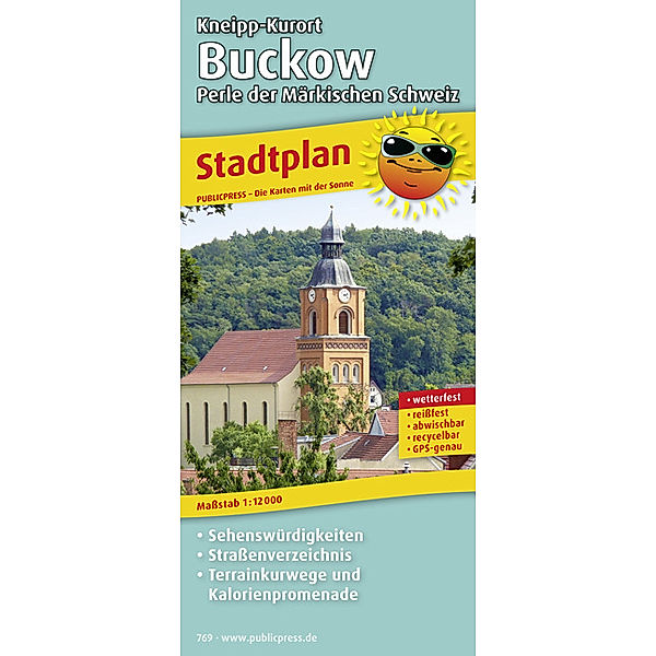 PublicPress Stadtplan Kneipp-Kurort Buckow - Perle der Märkischen Schweiz