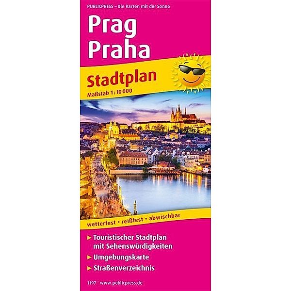 PUBLICPRESS Stadtplan Prag / Praha