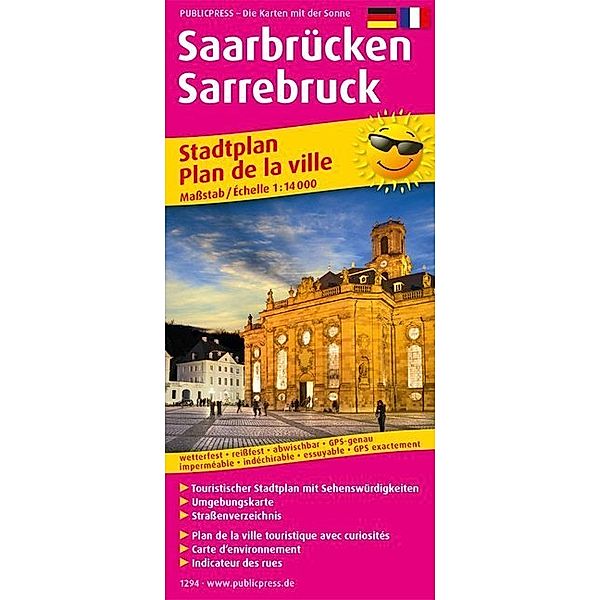 PUBLICPRESS Stadtplan Saarbrücken / Sarrebruck