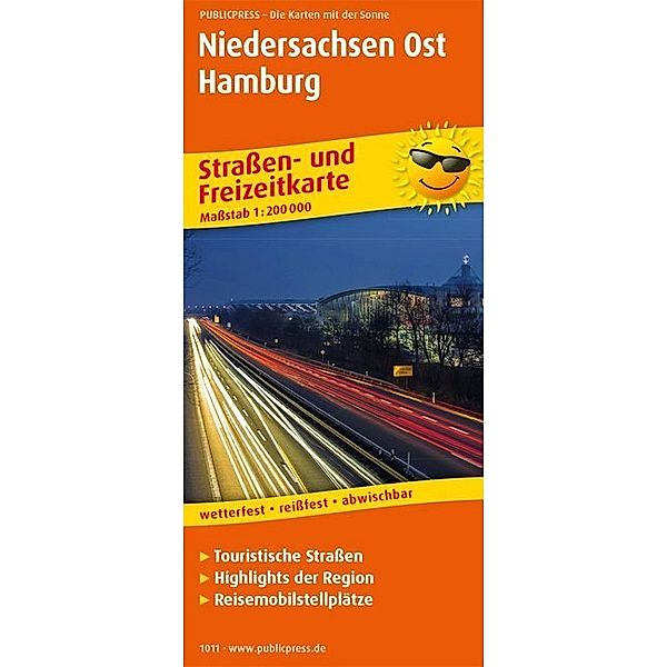 PublicPress Straßen- und Freizeitkarte Niedersachsen-Ost, Hamburg