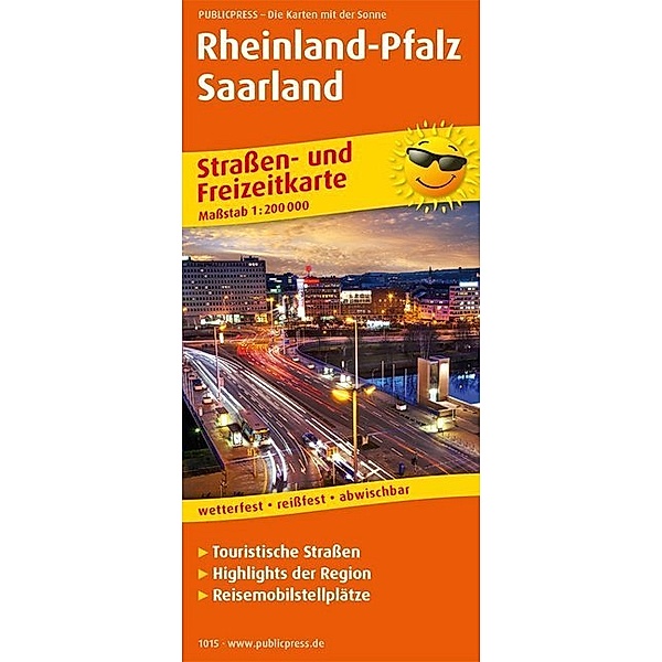 PublicPress Strassen- und Freizeitkarte Rheinland-Pfalz