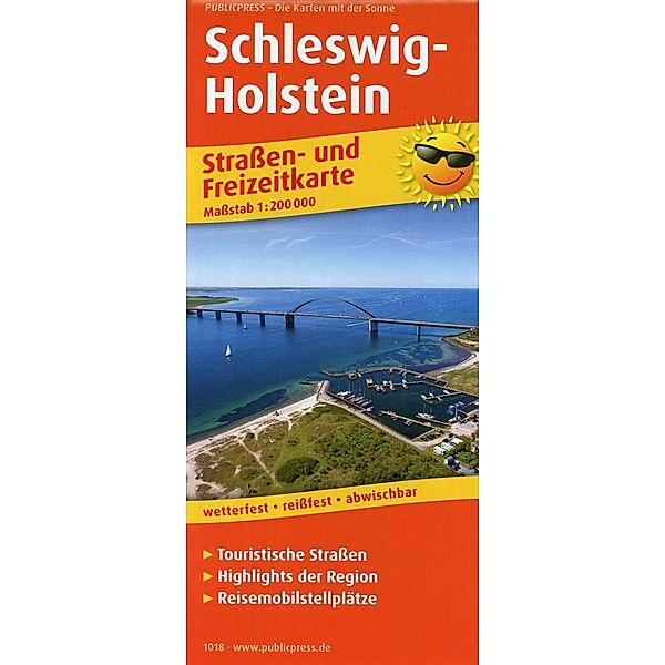 PublicPress Strassen- und Freizeitkarte Schleswig-Holstein
