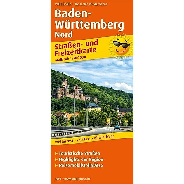 PublicPress Strassen- und FreizeitkarteBaden-Württemberg-Nord