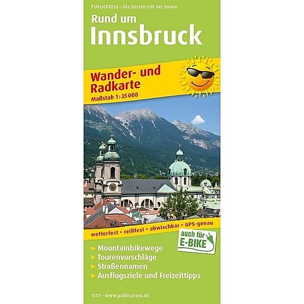 PublicPress Wander- und Radkarte Innsbruck und Umgebung