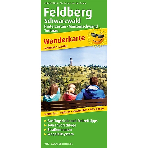 PublicPress Wanderkarte Feldberg, Schwarzwald