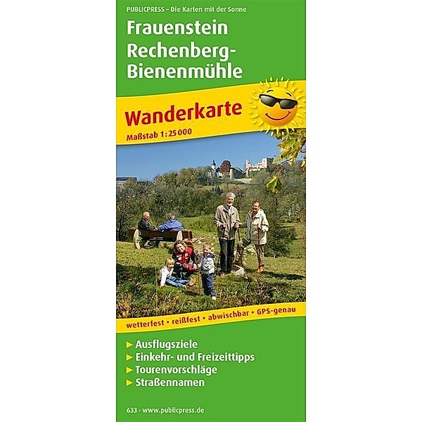 PublicPress Wanderkarte Frauenstein - Rechenberg-Bienenmühle
