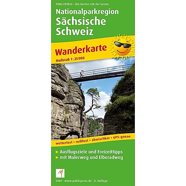 PublicPress Wanderkarte Nationalparkregion Sächsische Schweiz