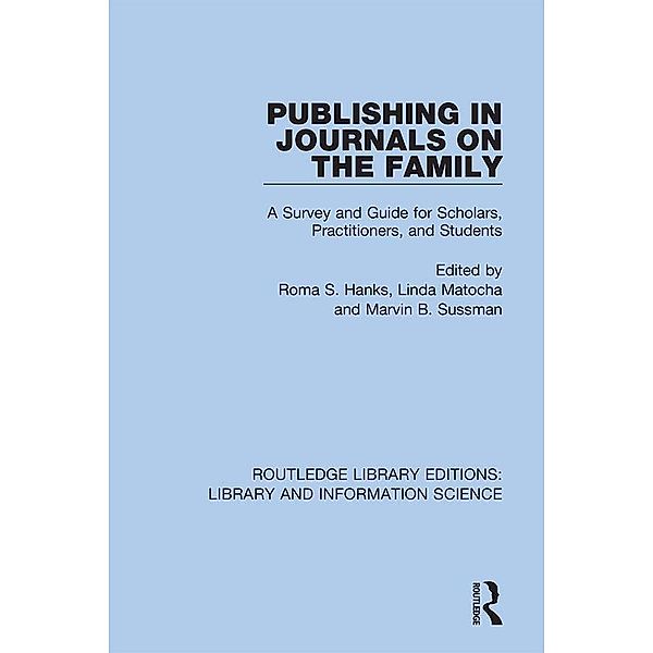 Publishing in Journals on the Family