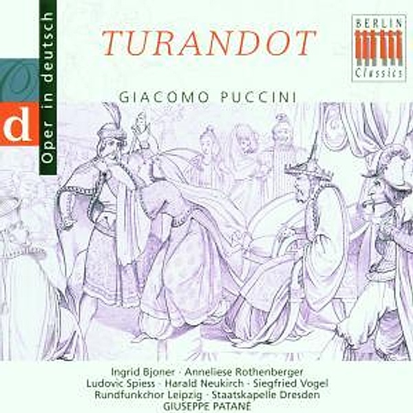 Puccini:Turandot (Qs/Deutsch), Bjoner, Rothenberger, Patane, Sd