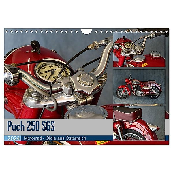 Puch 250 SGS Motorrad - Oldie aus Österreich (Wandkalender 2024 DIN A4 quer), CALVENDO Monatskalender, Ingo Laue