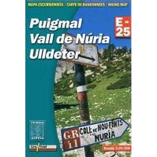 Puigmal - Vall de Nuria  - Ulldeter Wanderkarte 1 : 25 000
