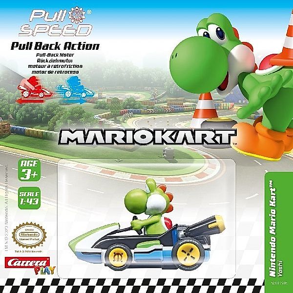 Carrera Toys Pull and Speed MARIO KART 8, 4Styles assorted