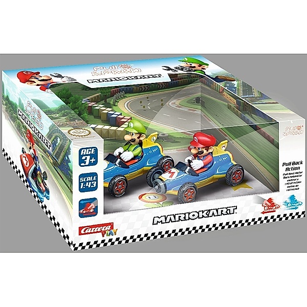 Carrera Toys Pull and Speed Mario Kart 8 Mach 8 Twinpack