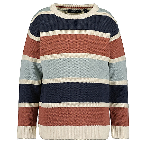BLUE SEVEN Pullover COLOR STRIPES in offwhite