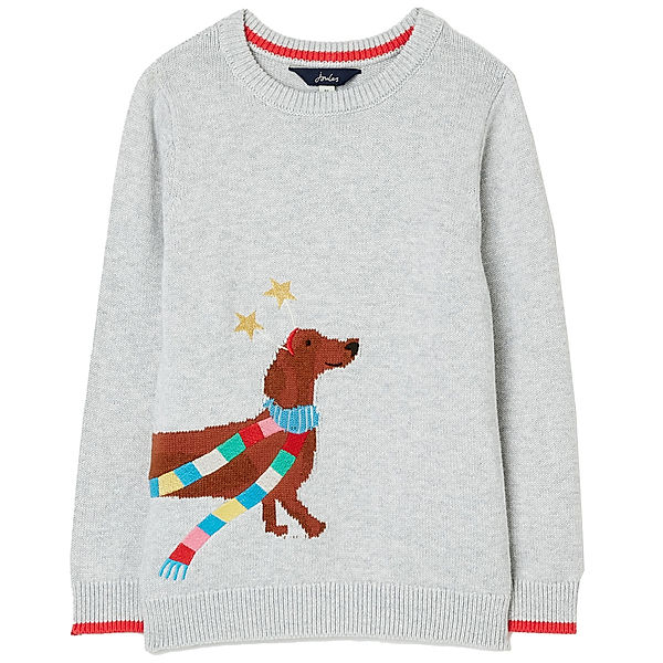 Tom Joule® Pullover CRACKING FESTIVE DOG in grau