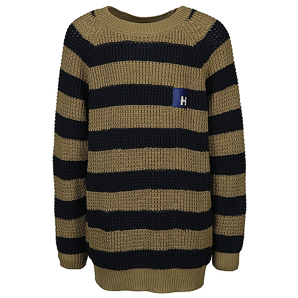 Hust & Claire Pullover PAUL gestreift in olive