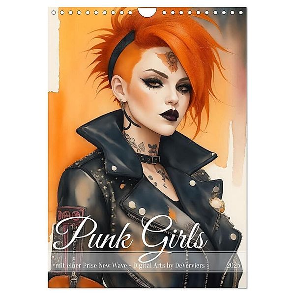 Punk Girls mit einer Prise New Wave (Wandkalender 2025 DIN A4 hoch), CALVENDO Monatskalender, Calvendo, DeVerviers