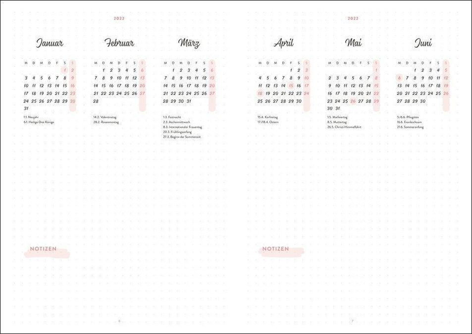 Punkte Bullet Journal A5 Kalender 2022 - Kalender bei Weltbild.de