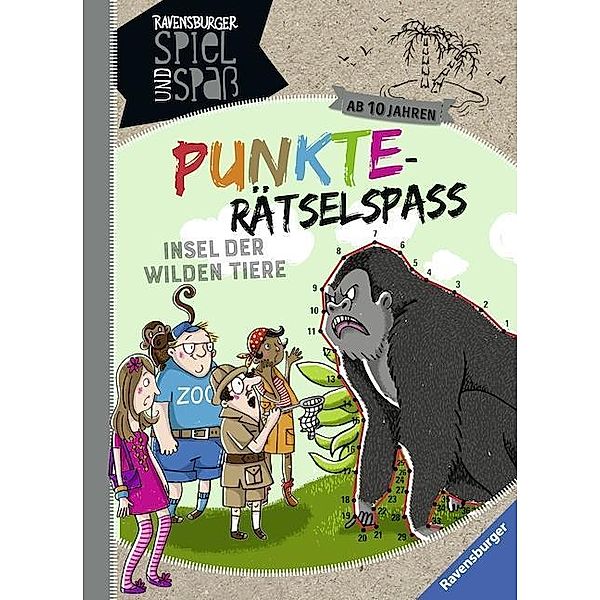 Punkte-Rätselspaß: Insel der wilden Tiere, Cornelia Rist, Sybille Siegmund-Stiefenhofer