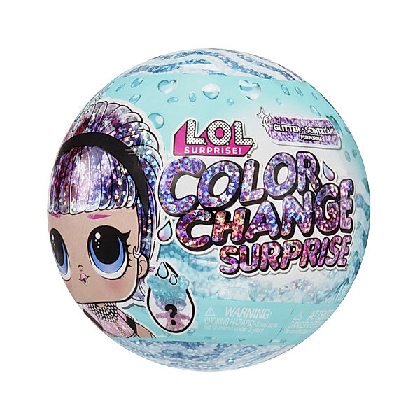 LOL Surprise Puppe GLITTER BUBBLE (10 cm) mit Farbwechsel