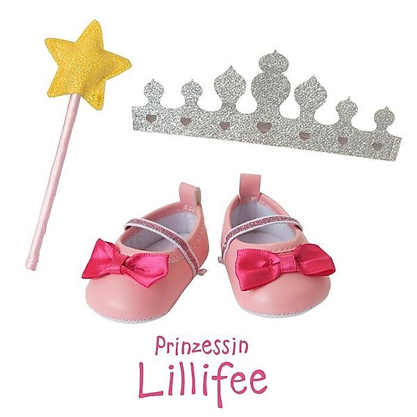 Heless Puppen-Accessoires-Set ''Prinzessin Lillifee'', 3-teilig : Ballerinas, Glitzer
