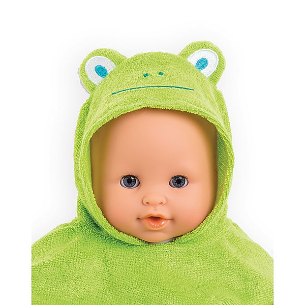 Corolle Puppen-Badeponcho FROSCH (30cm) in grün