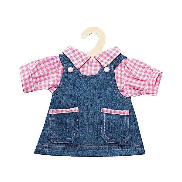 Heless Puppen-Jeanskleid mit Bluse groß (35-46 cm)