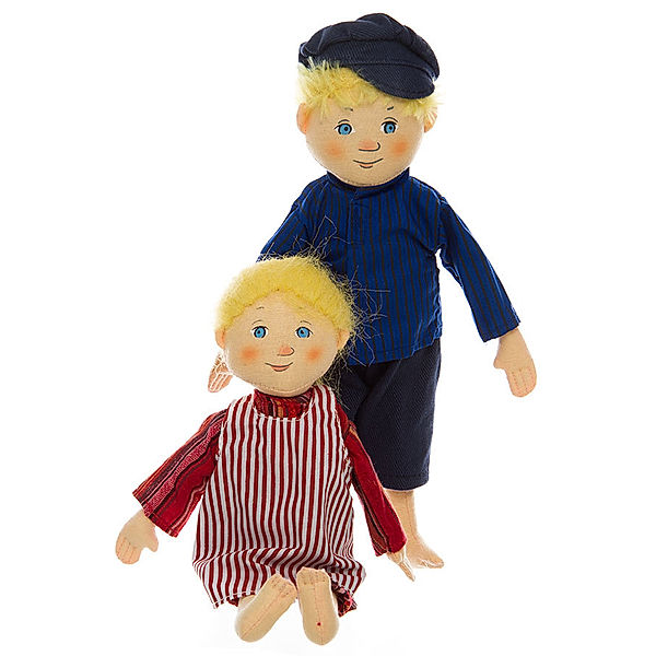 Scandic Toys Puppen – Michel und Ida in bunt